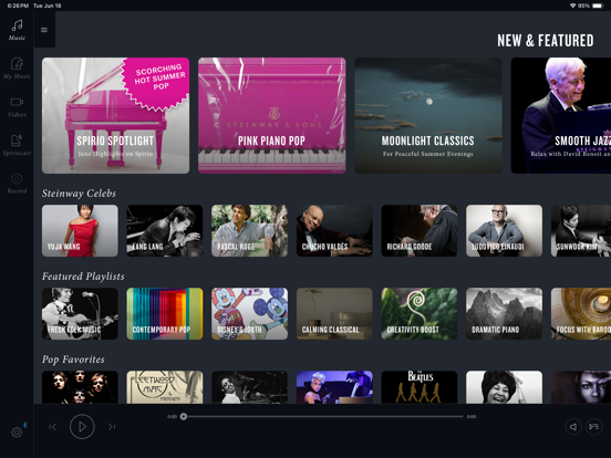 Steinway Spirio iPad screenshot 2 - Music app