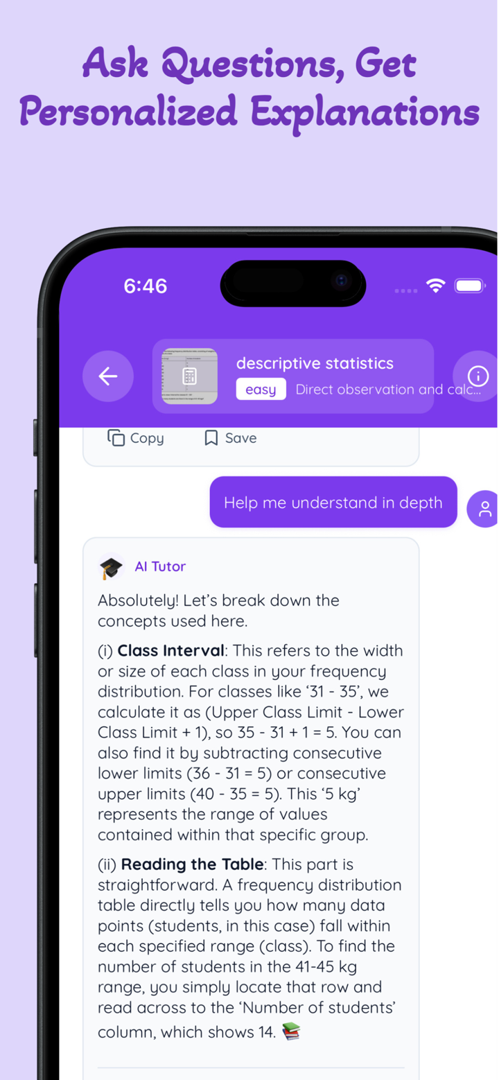 Statistics AI: Math Solver screenshot 6