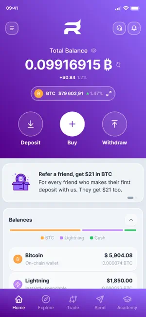 Rhino Bitcoin: Buy BTC, 0 Fees screenshot 2