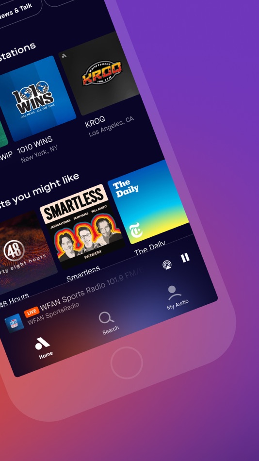 #2. Audacy: Radio & Sports Talk (iOS) By: Audacy, Inc.