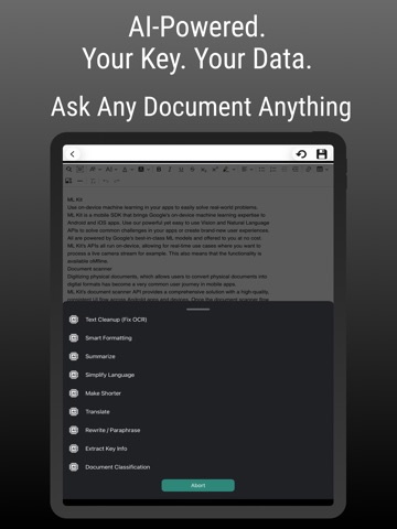 PDF Scanner OCR: Smart Scan iPad screenshot