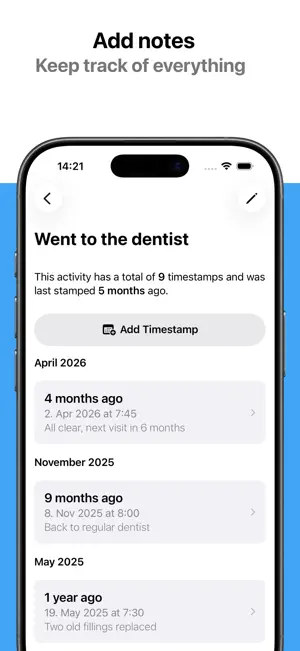 Timestamp - Event Activity Log screenshot 3