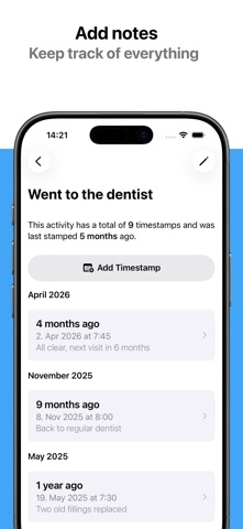 Timestamp - Event Activity Log Screenshot 3 of 5