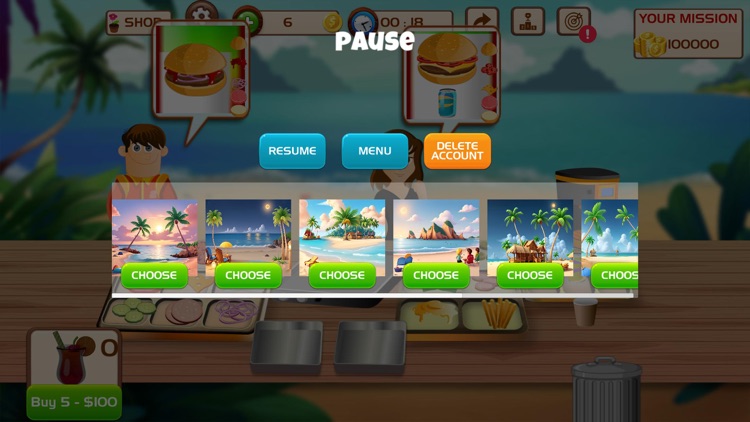 Beach Fast Food Cooking Tycoon screenshot-7