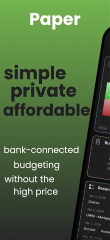 Paper: Budget & Expense App screenshot