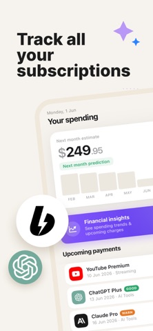 Subscription Tracker by Sorka iPhone screenshot