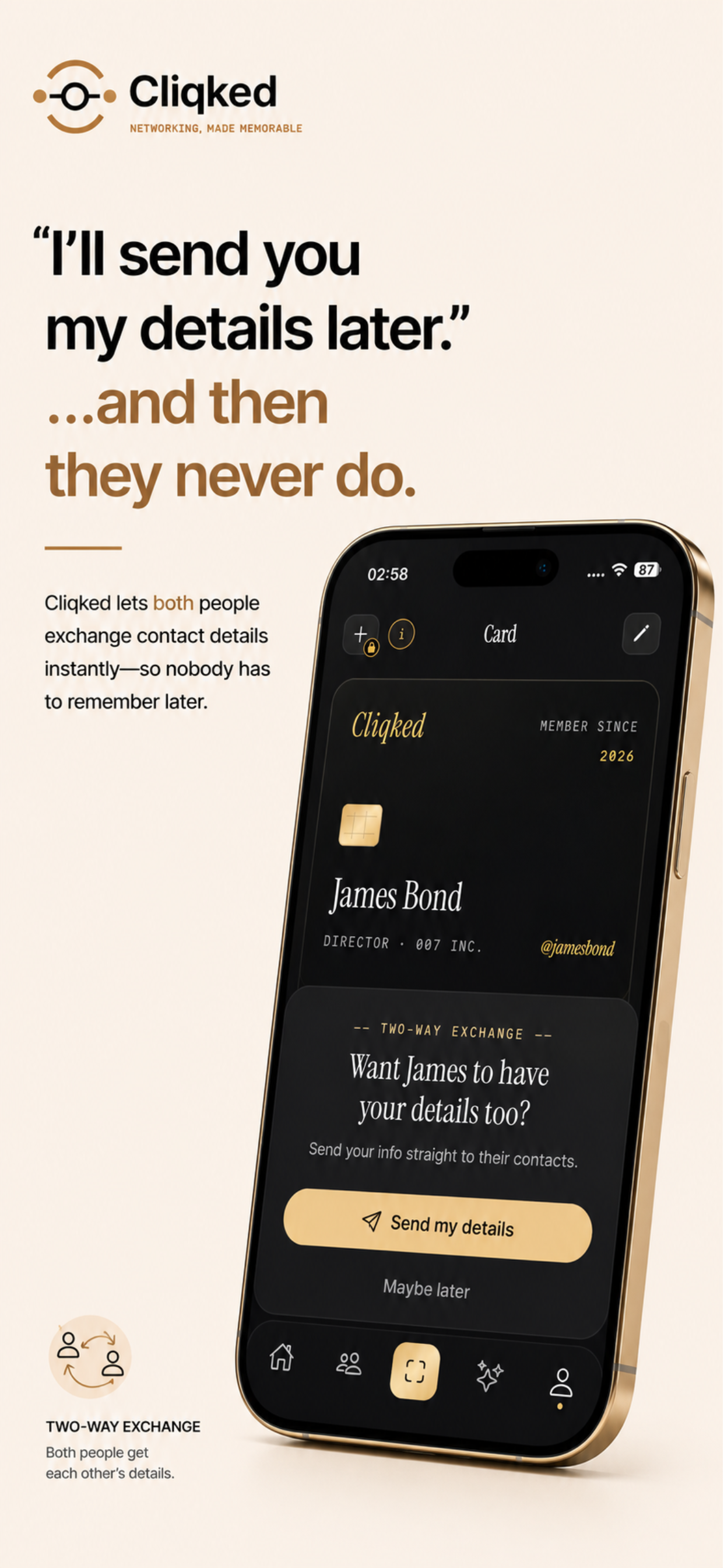 Cliqked - Smart Business Card screenshot 8