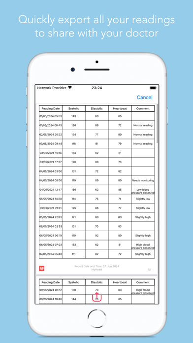 MyHeart Pro: Blood Pressure Screenshot