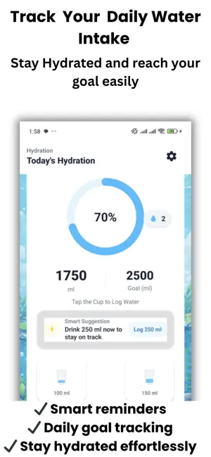 Water Reminder Drink Tracker screenshot 1