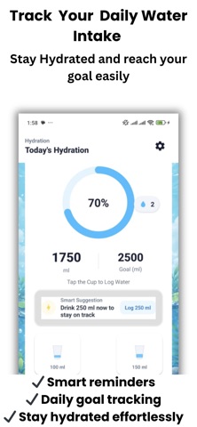 Water Reminder Drink Tracker Screenshot 1 of 7