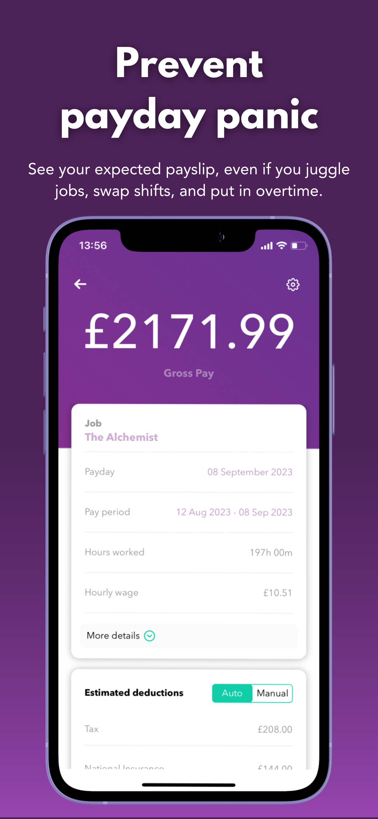 wac – shift & earnings tracker screenshot 3