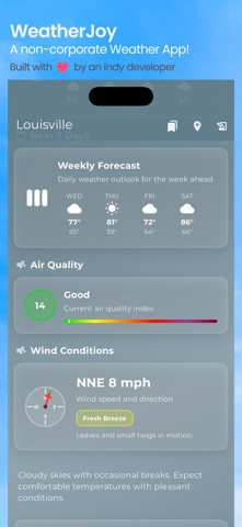 WeatherJoy screenshot