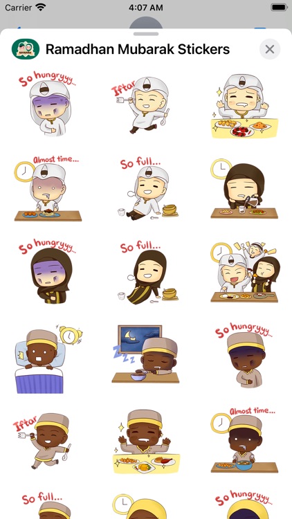 Ramadhan Mubarak Stickers