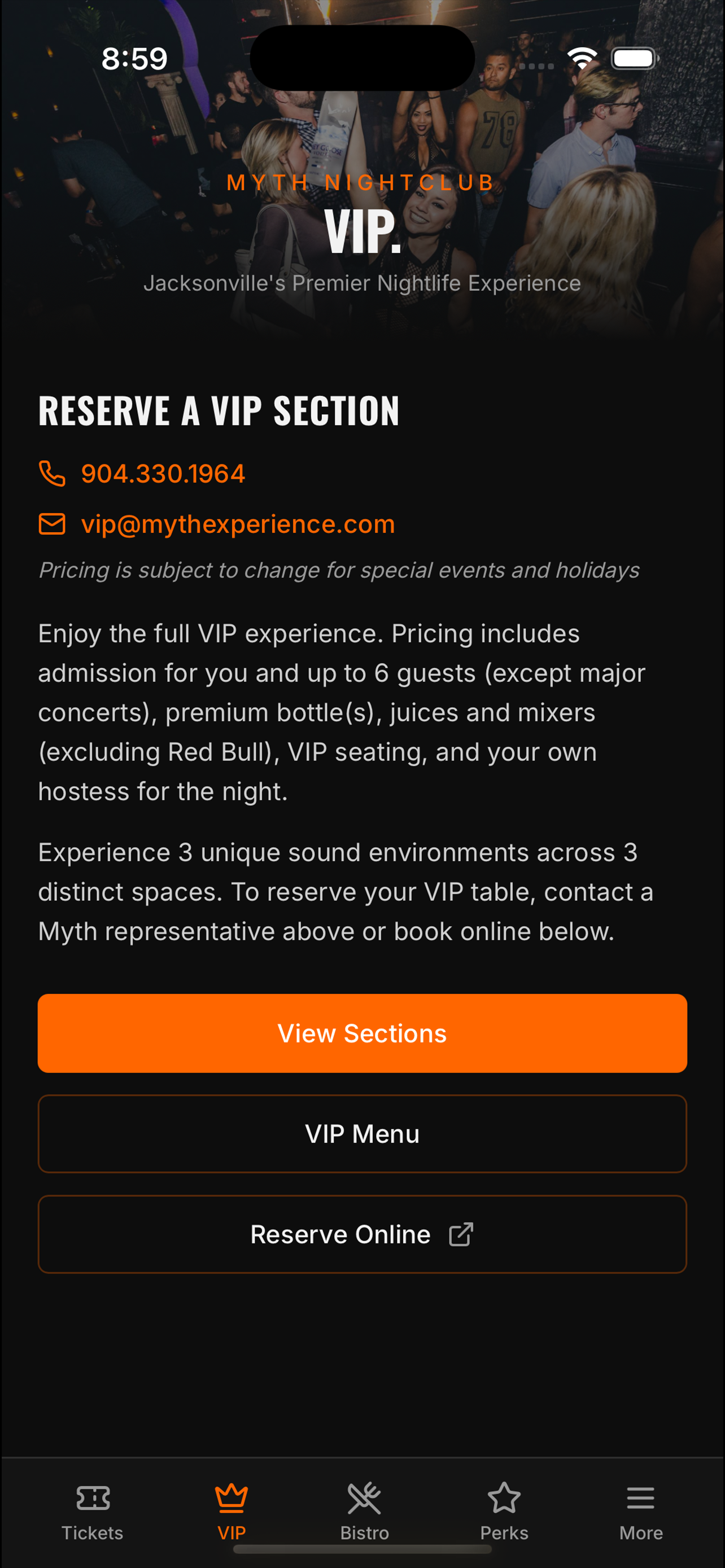 Myth Nightclub screenshot 6