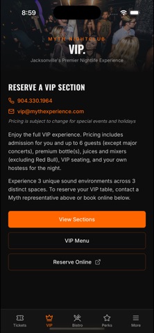Myth Nightclub screenshot