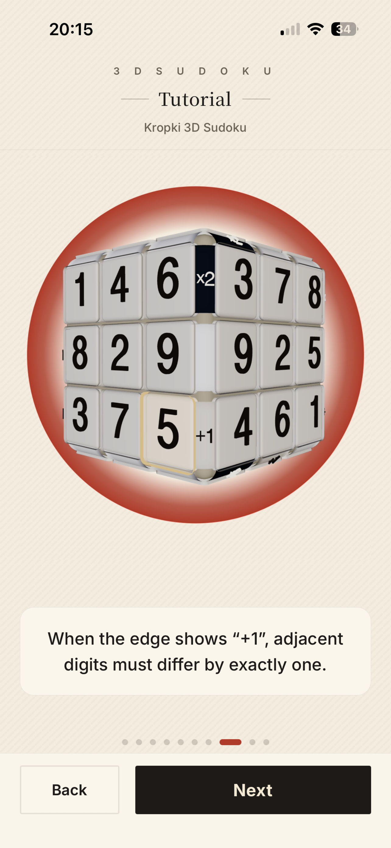Kropki 3D Sudoku