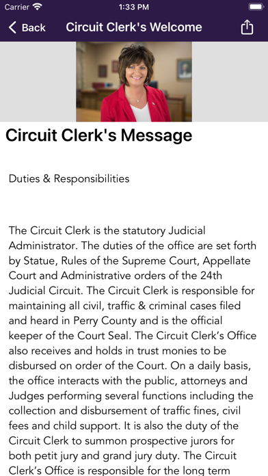 Perry County Circuit Clerk Screenshot