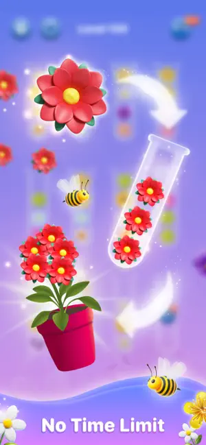 Blossom Sorting: sort puzzle screenshot 2