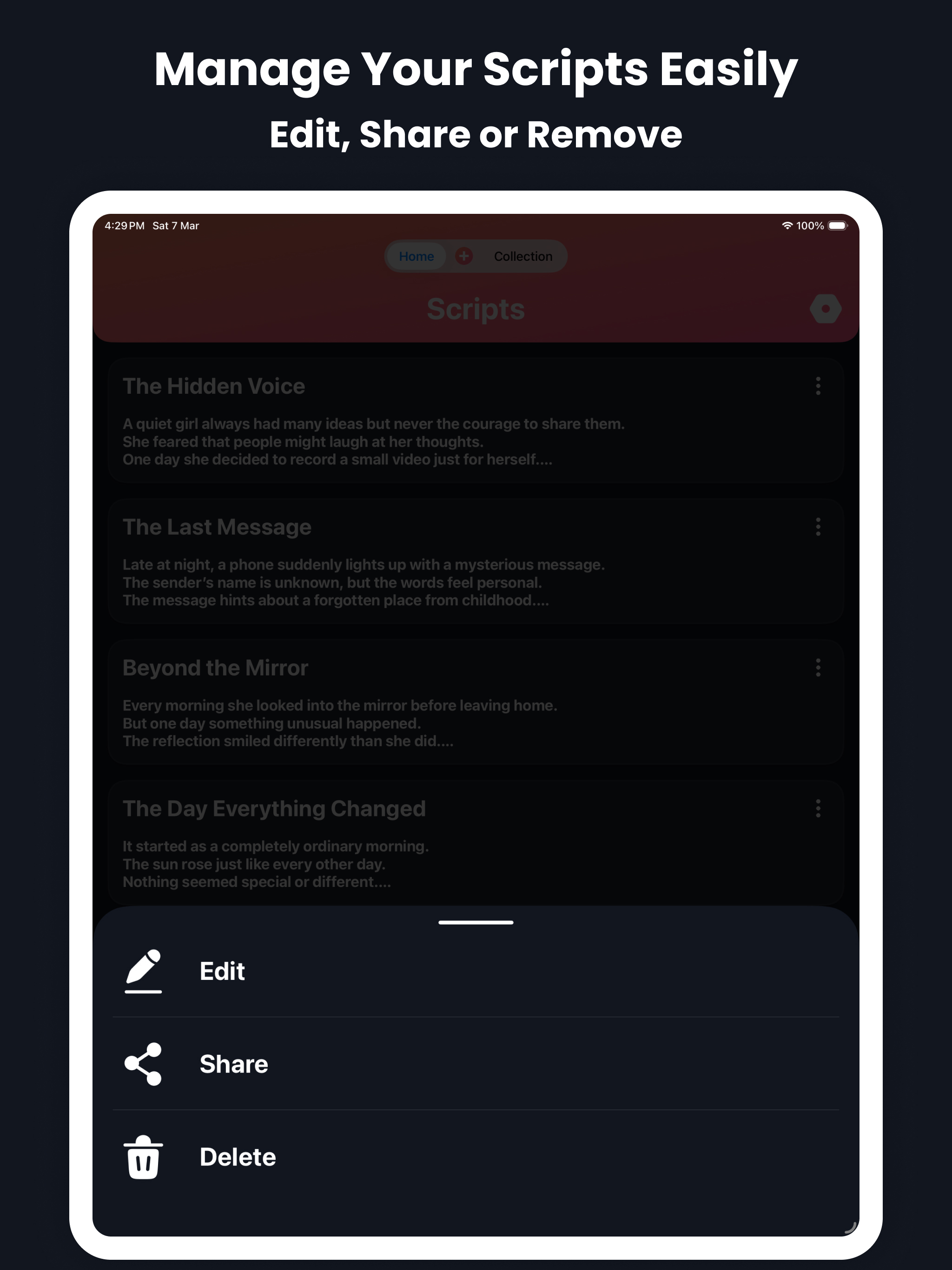 Smart Teleprompter - PromptCam