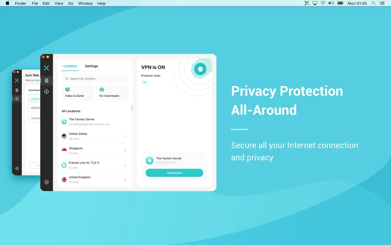 Screenshot #1 pour X-VPN - Secure VPN Proxy