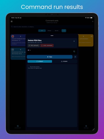 RPI SSH Pro - for Linux/Debian iPad screenshot
