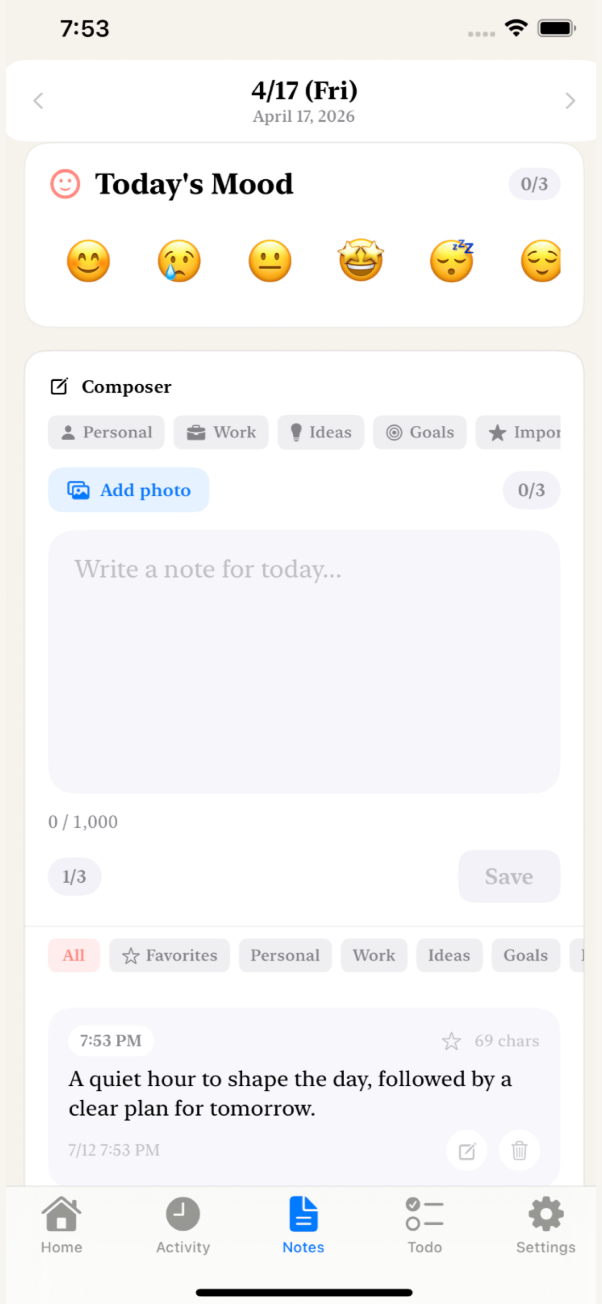 Osty: Diary & Routines screenshot 4