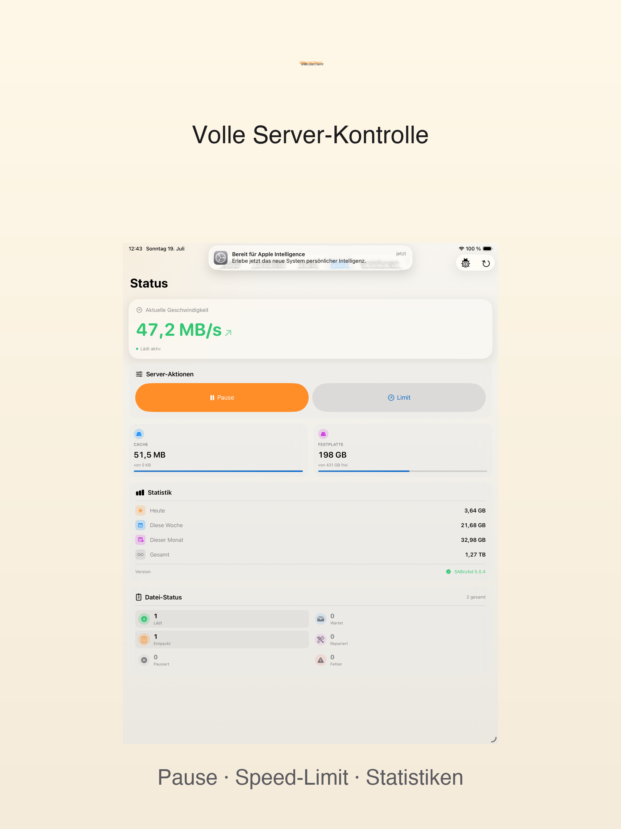 SABClient screenshot 9