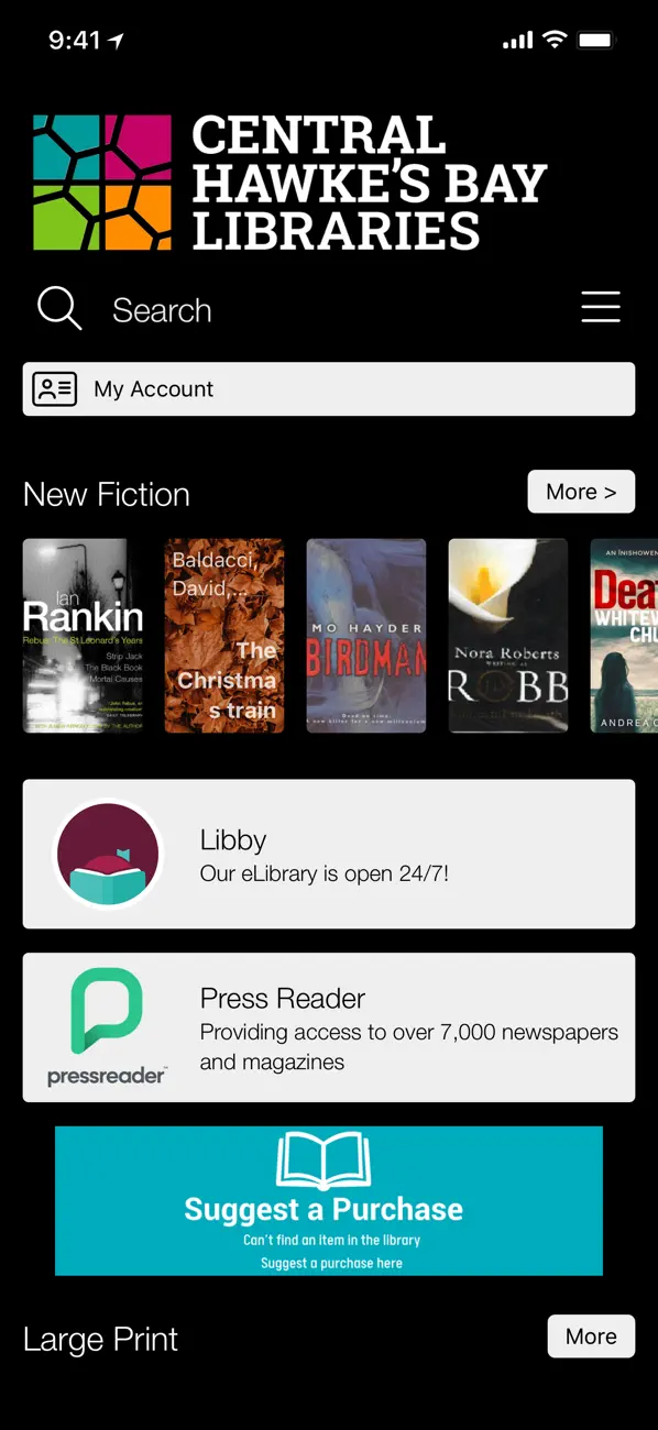 Screenshot #1 pour CHB District Libraries Mobile