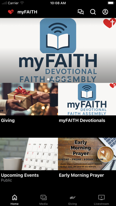 myFAITH.center iPhone screenshot 1 - Education app