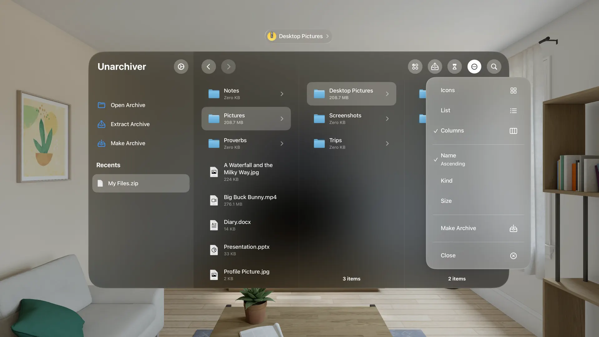 Unarchiver - ZIP, RAR screenshot