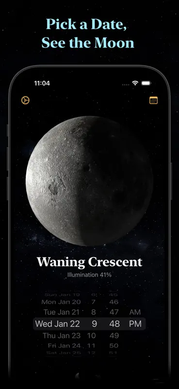 Mondphasen und Mondkalender screenshot 7 of 10