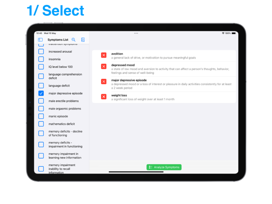 Screenshot #4 pour Psychological Symptom Analyzer