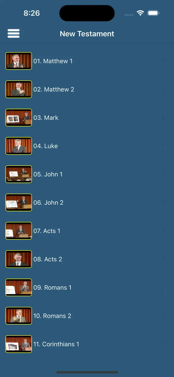 Screenshot #3 pour David Pawson Bible Teaching