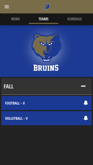 Brentwood Bruins Athletics Screenshot