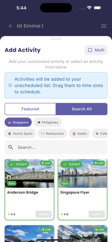 Itineract screenshot