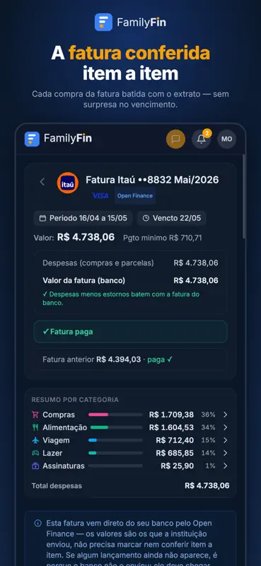 FamilyFin: Controle Financeiro screenshot 4 of 6