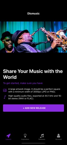 Dismusic: Music Distribution Screenshot 1 of 3