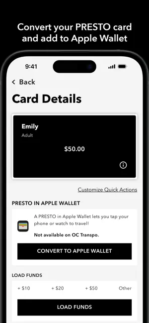 PRESTO iPhone screenshot 1