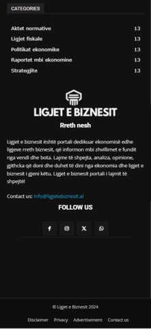 Ligjet e Biznesit screenshot