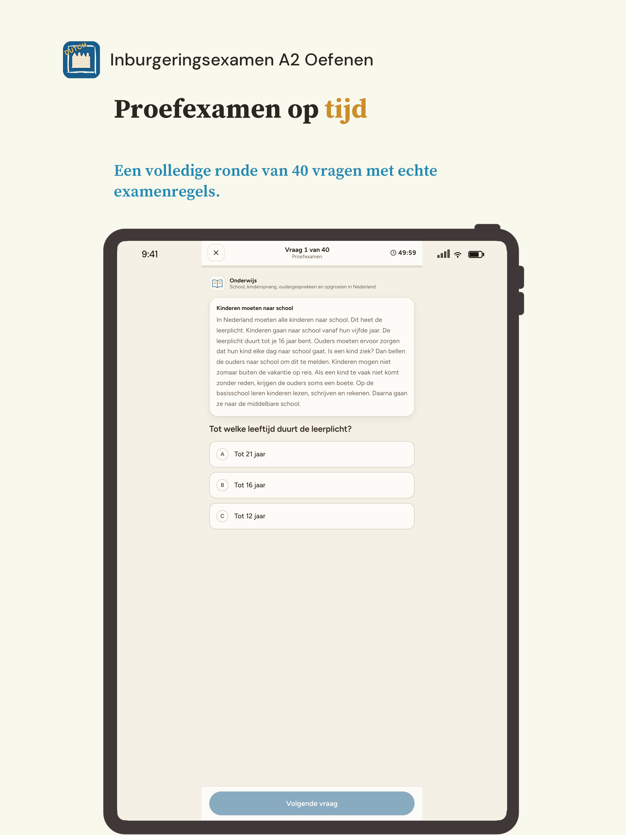Inburgeringsexamen A2 Oefenen screenshot 11