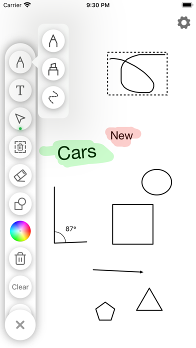 Virtual Whiteboard Screenshot