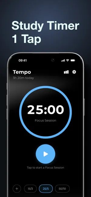Tempo: Study Timer & Pomodoro screenshot 1