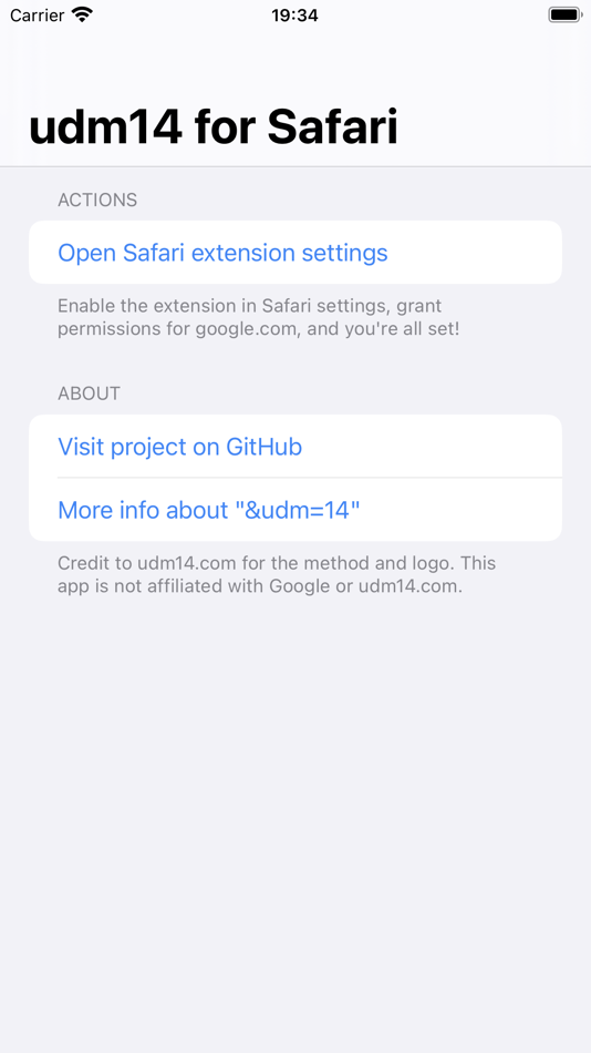 #1. udm14 for Safari (macOS) 由: Andrew Sun