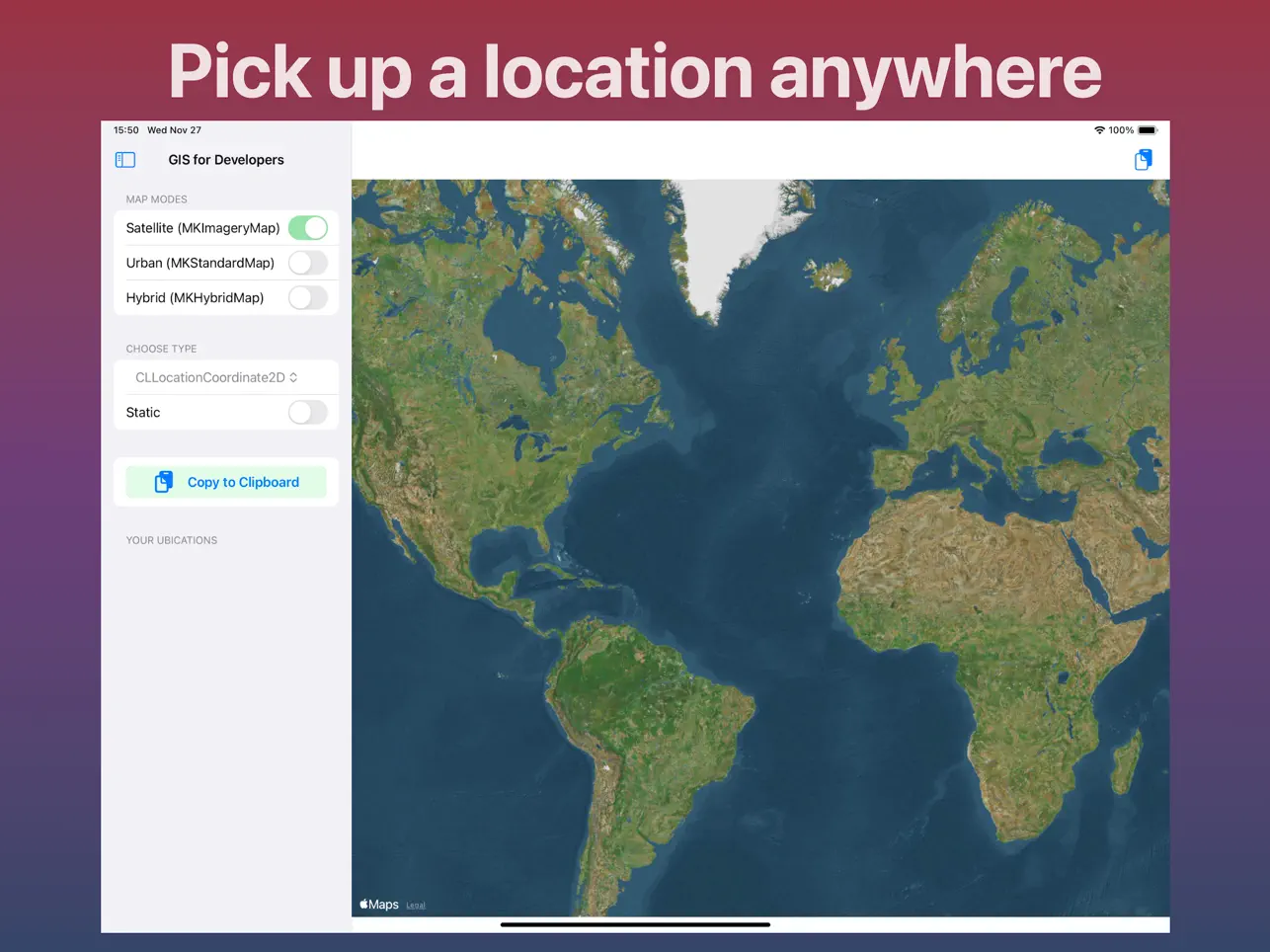 #3. GIS for Developers (iOS) Podle: Eduardo Dominguez Menendez