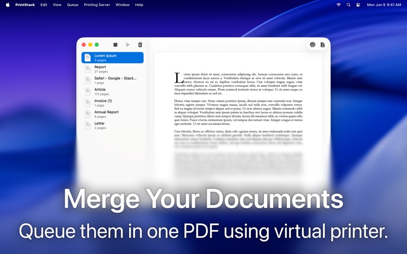 PrintStack Virtual Printer screenshot