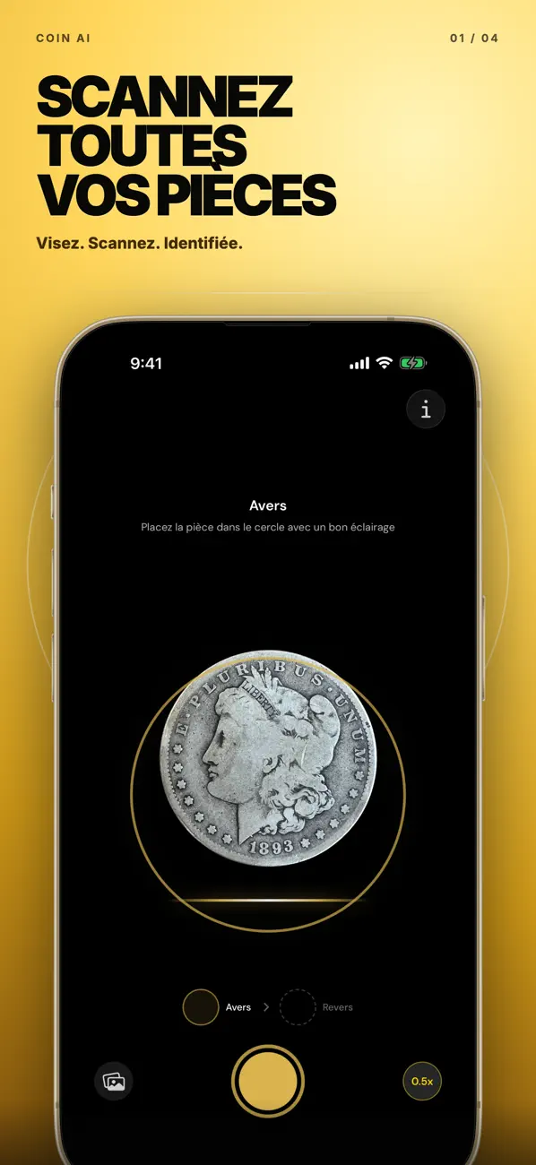 Screenshot #1 pour Coin AI - Identifier Pièces