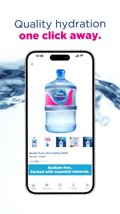 Nestlé Waters Screenshot