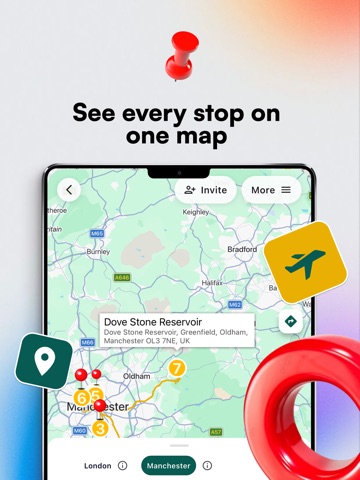 Packy AI: Trip Planner & Map iPad screenshot