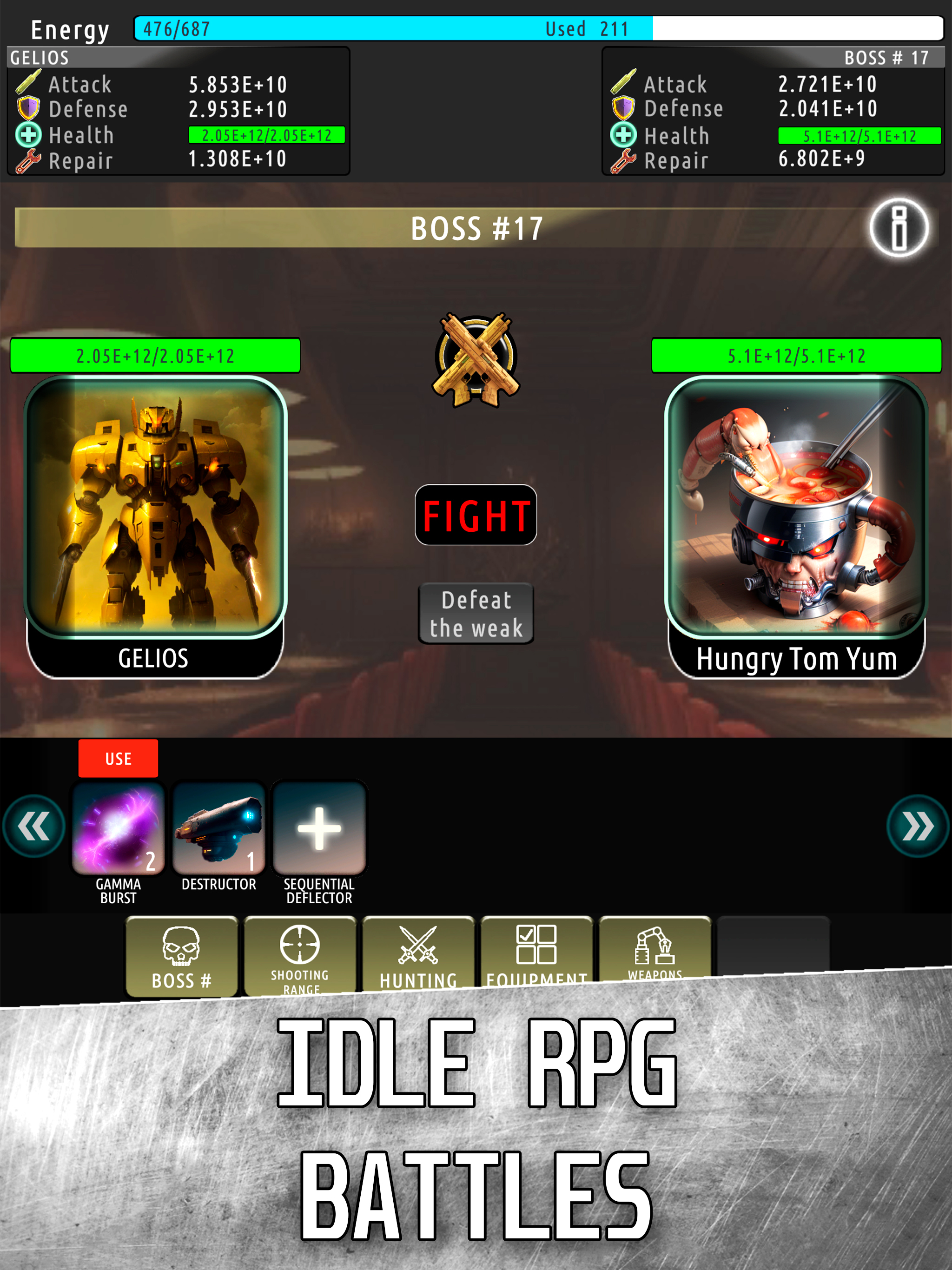 NGU Mecha battle: idle RPG