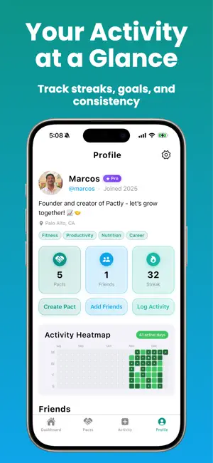 Pactly: Social Habit Tracker screenshot 4